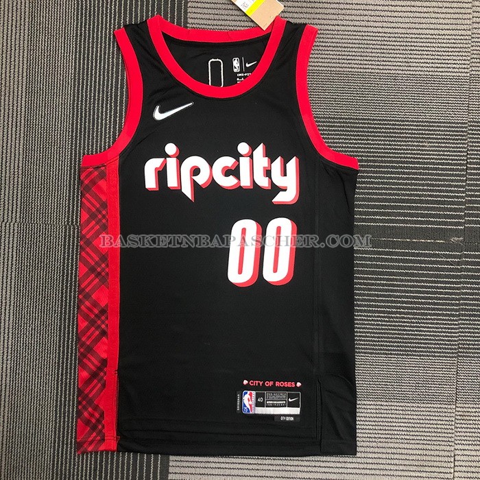 Maillot Portland Trail Blazers Carmelo Anthony NO 00 Ville 2021-22 Noir